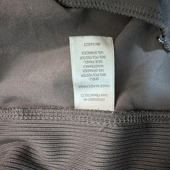 Athleta Grey Athleisure Pants | Sz 12 | Ribbed Side Pockets | Pull-On | Stretch - Picture 8 of 9